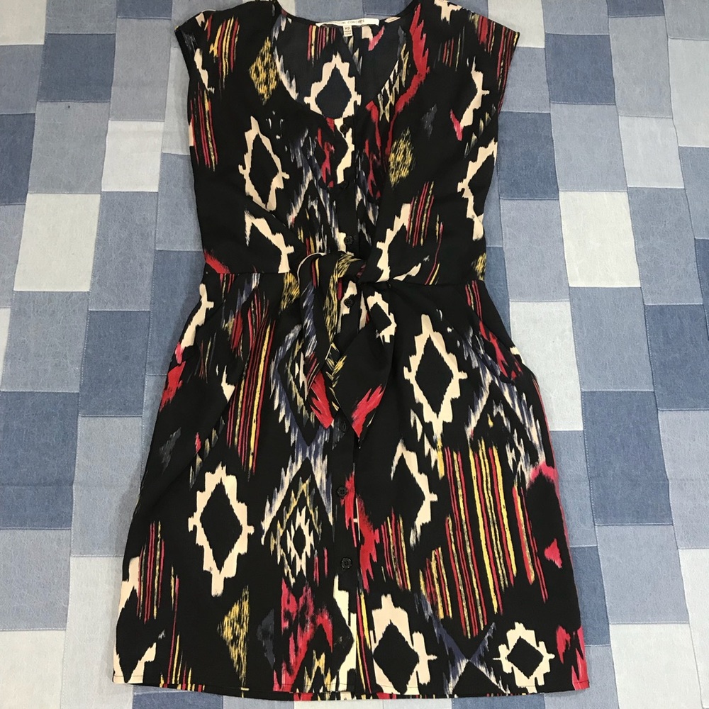Collective Concepts Button Down Abstract Dress